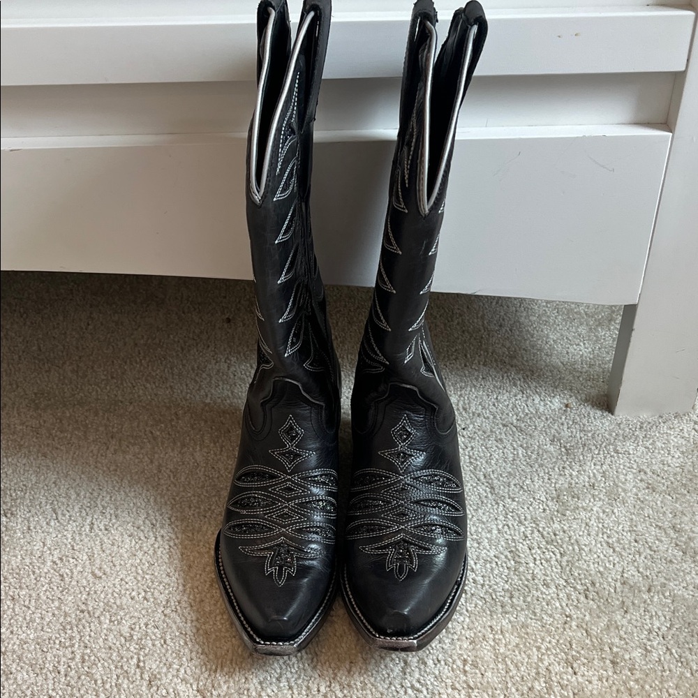 Black Western Ankle Boots